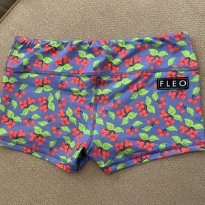 Fleo periwinkle cherry shorts
